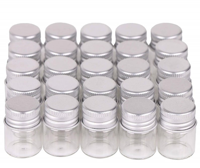 BULK LOT 5ml Miniature Glass Vial Jars Small Glass Vials Etsy Australia