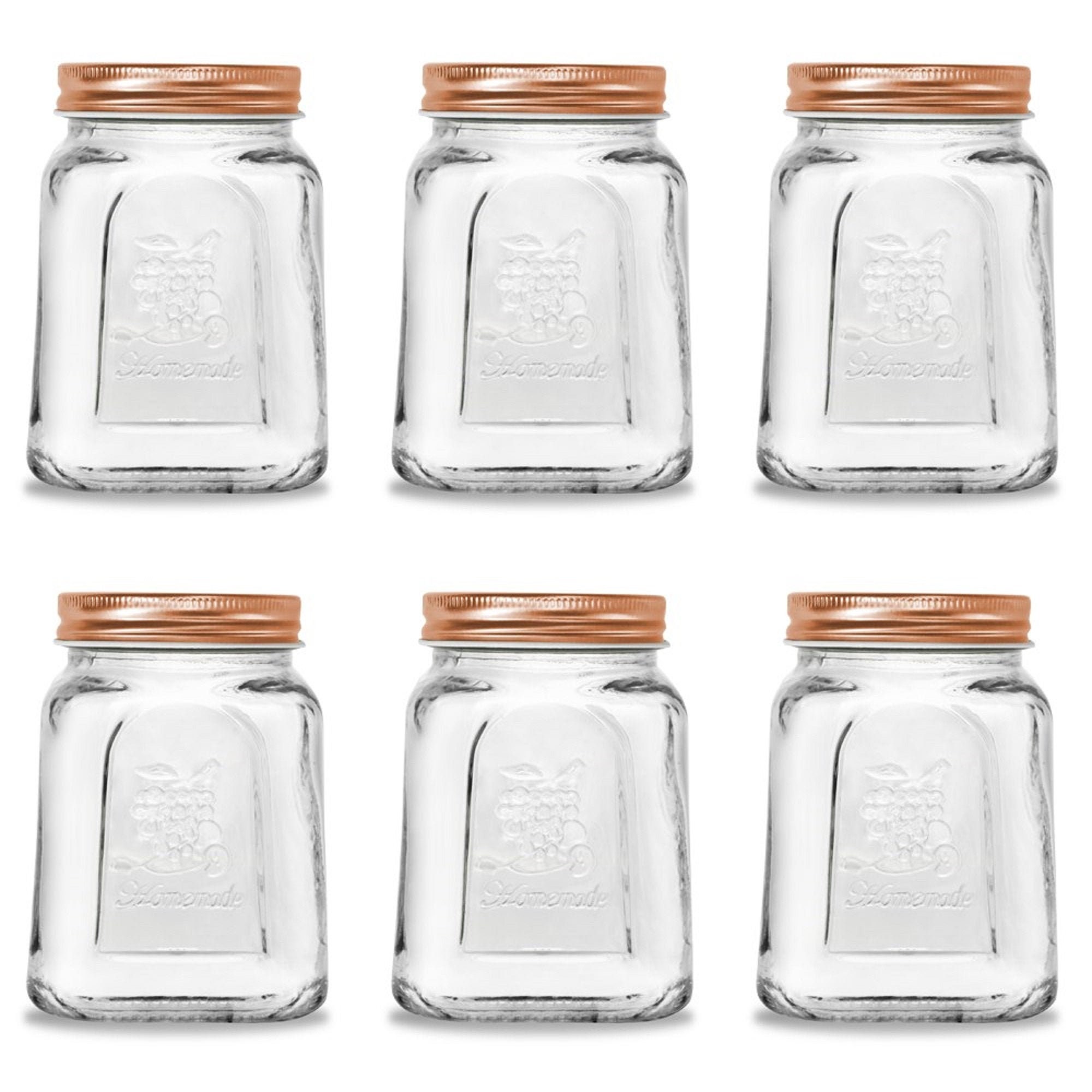 BULK LOT Large Glass Preserving Conserve Jar With Rose Gold Etsy