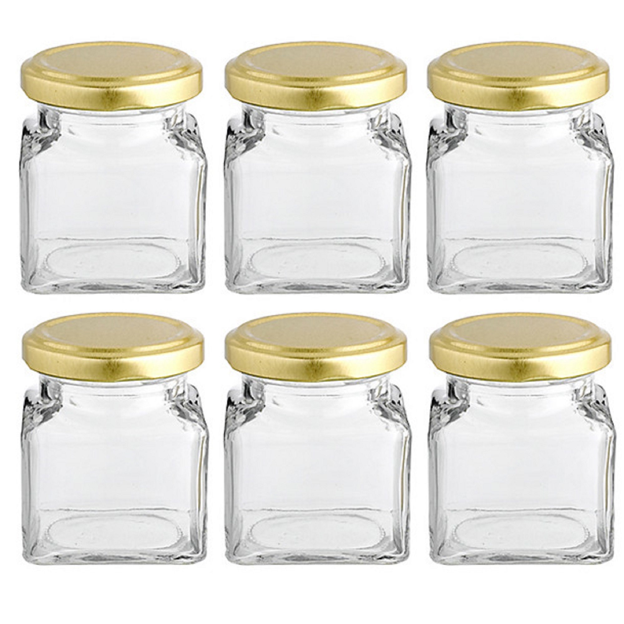 108 X Small Glass Mason Jar With Silver Lid 70ml Mini Round Glass Jars for  Honey Jam Spices Canning Party Wedding Favours Bomboniere 