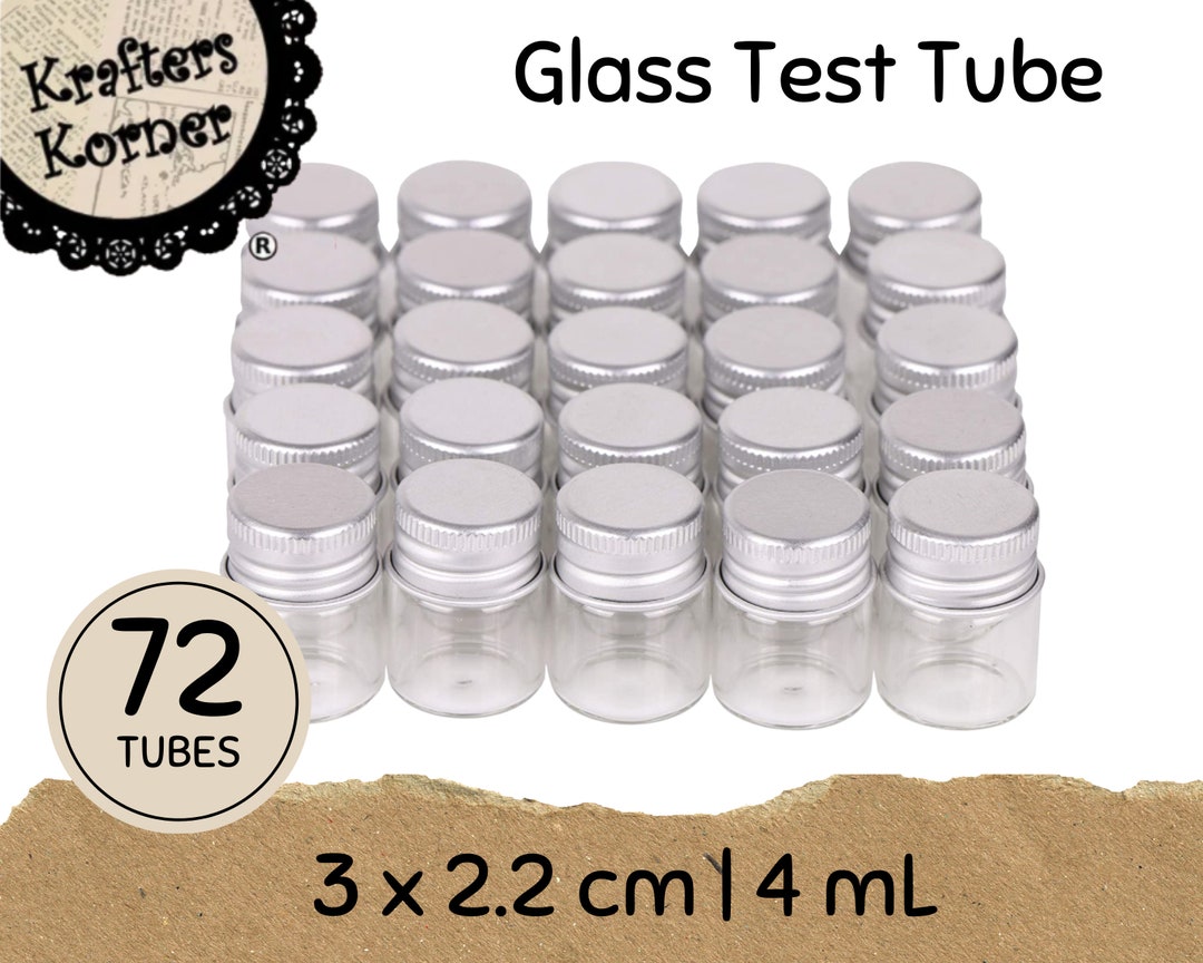 Mini Test Shells MINI TEST TUBES 3cmx2.2cm 72 Pack Glass Bottles Vial Jar - Etsy Australia
