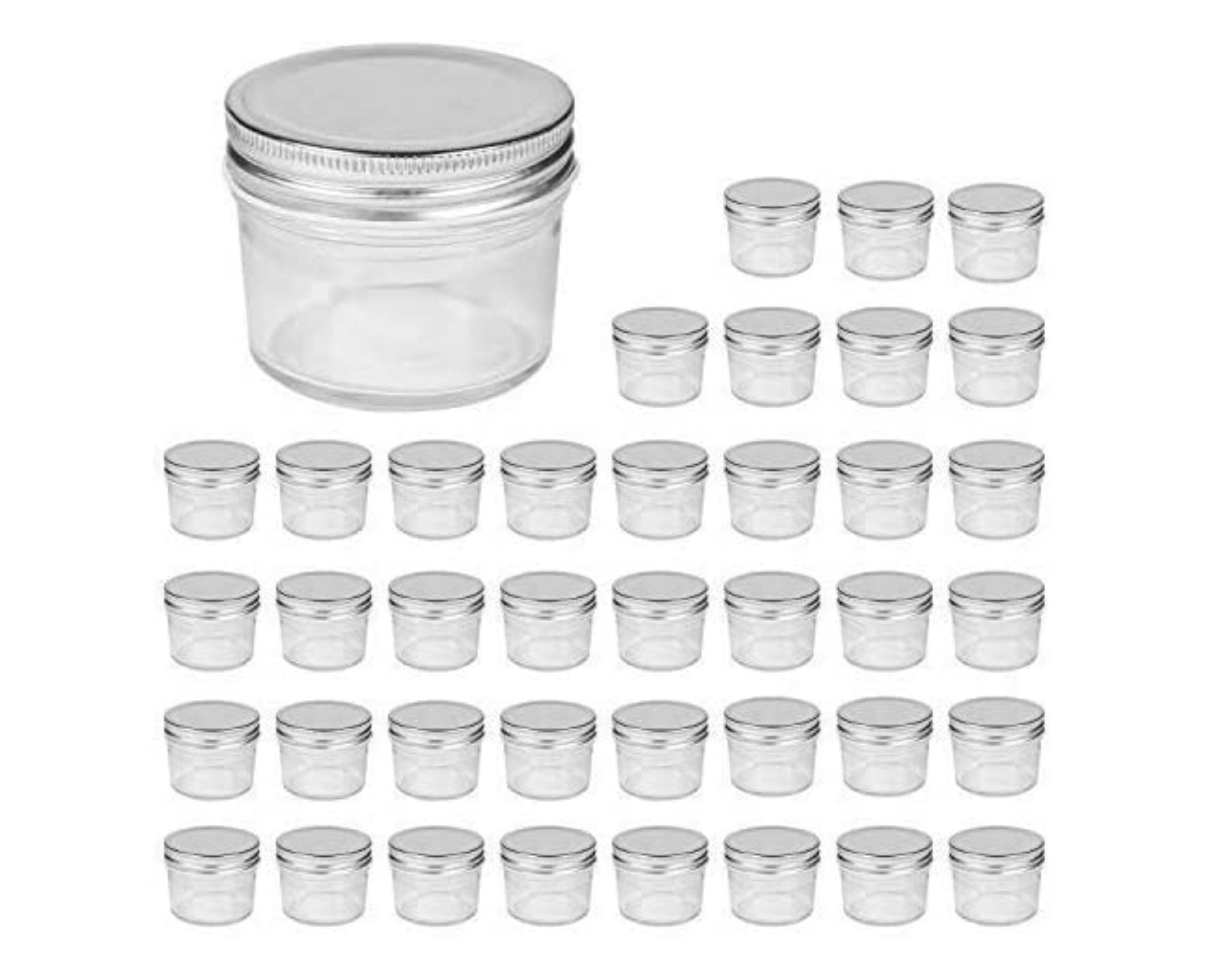 96 X MINI GLASS JARS With Lids 100ml Wedding Favours Etsy Australia