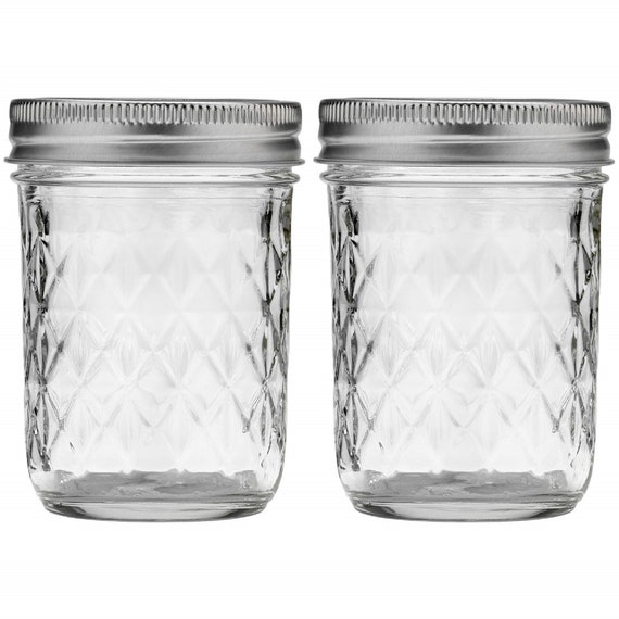 BULK BUY Quilted Mason Jars With Silver Lids 220ml Canning Jars Candle  Making Jar Jam Honey Jar Wedding Favours Baby Food Shower Favours 