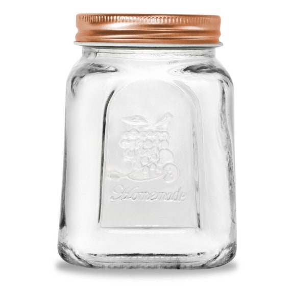 Large Glass Mason Jar with Lid Airtight Glass Jars with Lids Round Canning  Jars