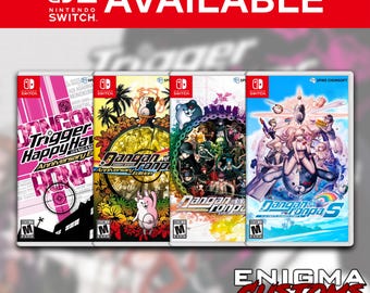 Danganonpa: 4 CASE BUNDLE Custom Switch Cases