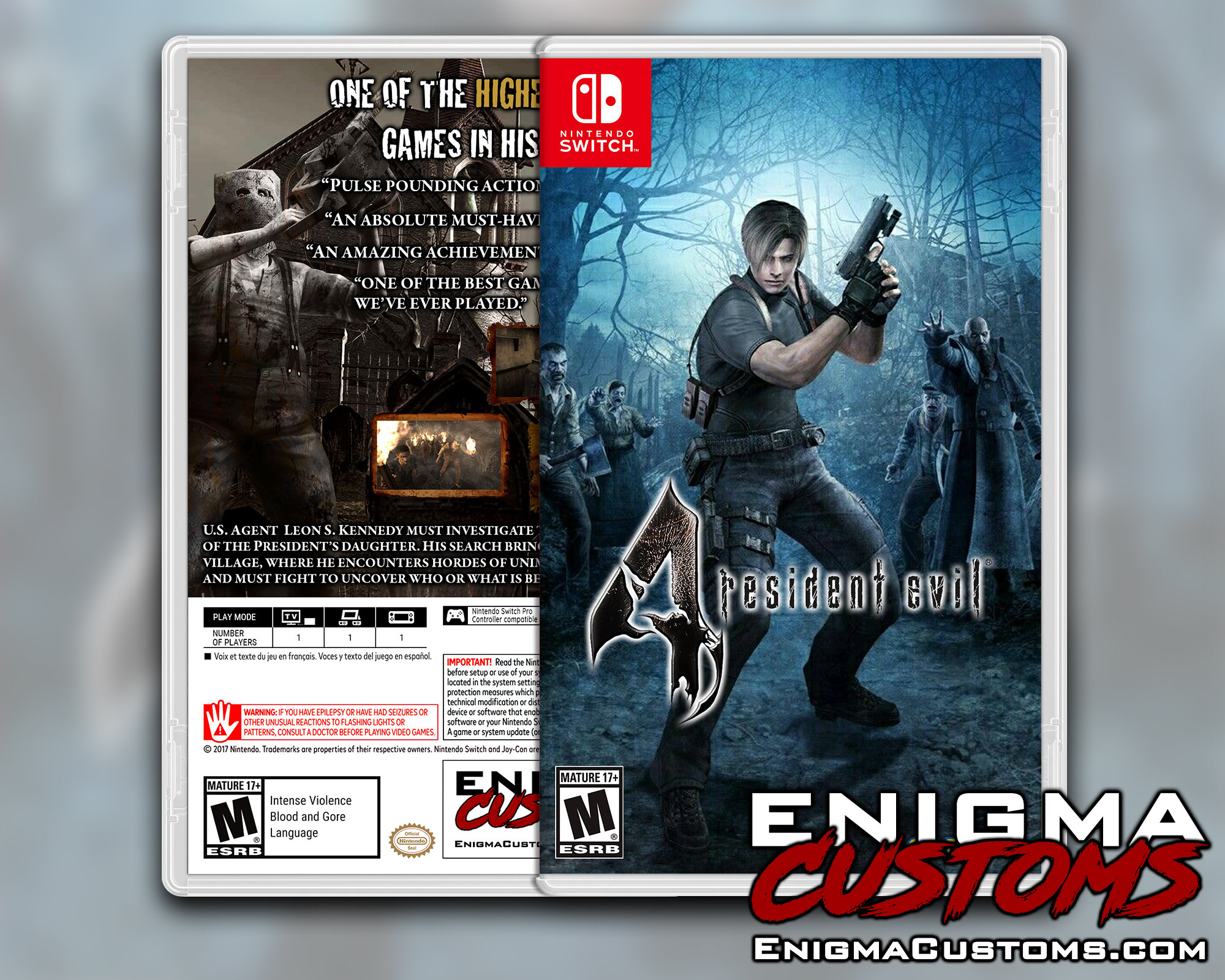 Resident Evil Custom Cover NO GAME -