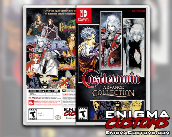 Castlevania Advance Collection Custom Switch Cover NO GAME -  Israel