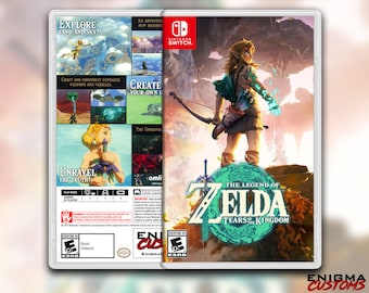 Zelda: Tears of the Kingdom Alternate Custom Switch Cover (NO GAME)