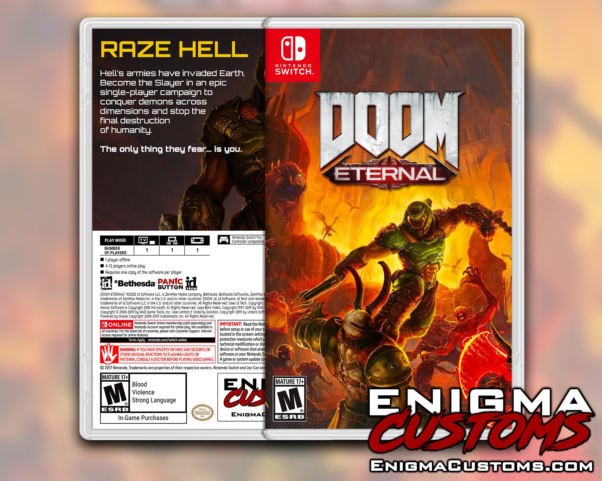Eternal nintendo switch. Doom ps4 обложка. Doom Eternal на Нинтендо свитч. Дум на свитч. Обложки Doom Switch.