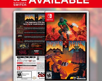 DOOM + DOOM II Custom Switch Cover (No Game)