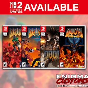 Doom: PAQUETE DE 4 CAJAS Estuches personalizados para Switch (sin juego incluido)