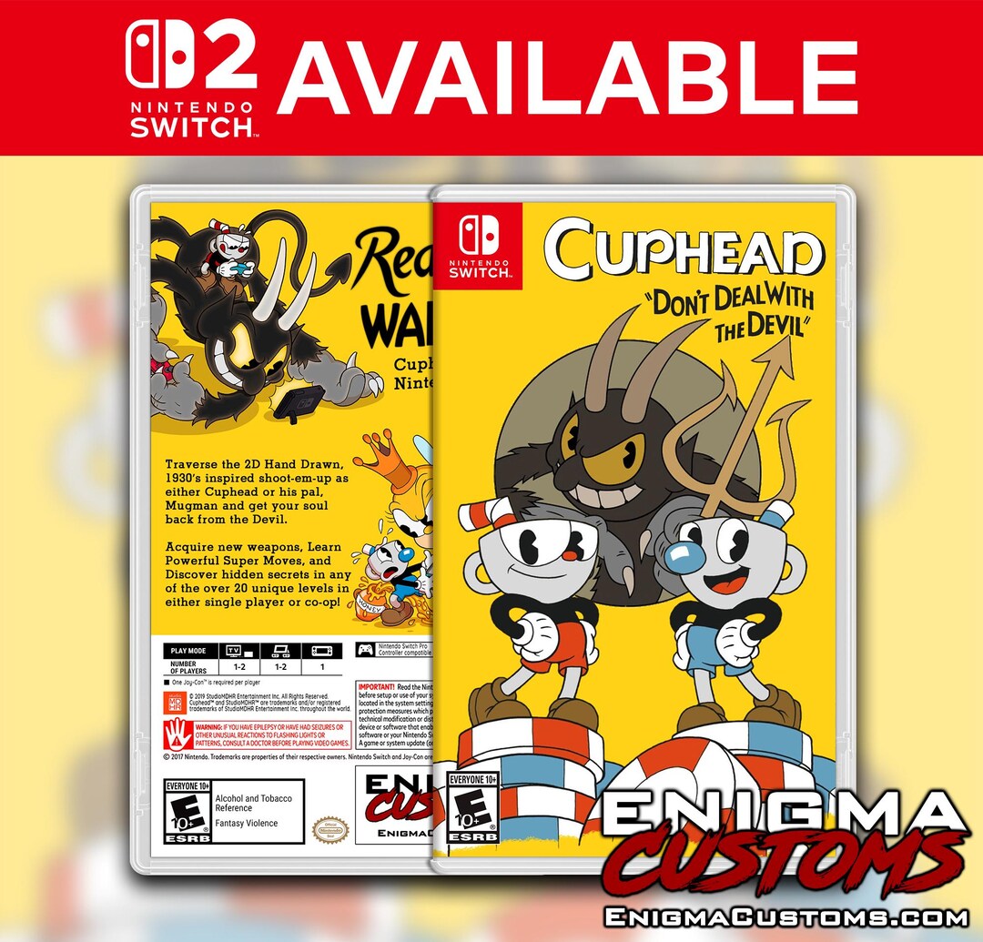 Cuphead Custom Switch Cover (NO GAME) - Etsy