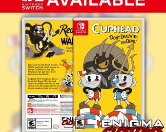 Cuphead Custom Switch Cover (NO GAME)
