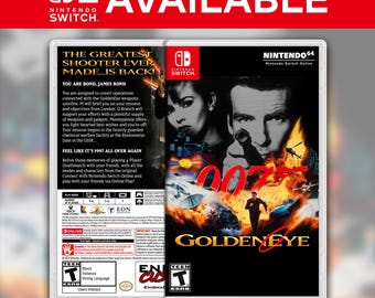 Goldeneye 007: N64 Online Custom Switch Cover (NO GAME)