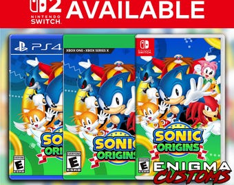 Funda personalizada de Sonic Origins para Switch/Xbox/PS4/PS5 (SIN JUEGO)