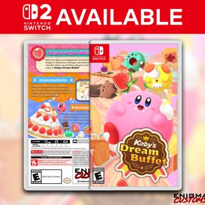 Kirby&#39;s Dream Buffet Custom Switch Cover (NO GAME)