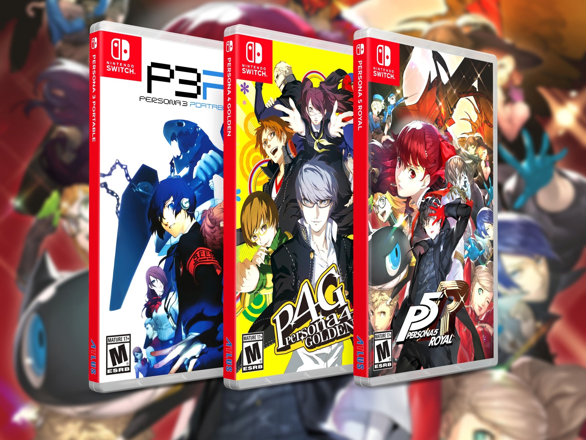 Play three iconic Persona games on Nintendo Switch: Persona 3 Portable,  Persona 4 Golden, and Persona 5 Royal! - News - Nintendo Official Site
