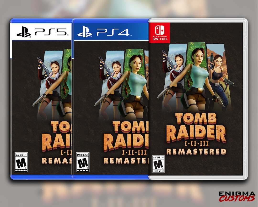 Tomb Raider I-III: Remastered Custom Switchps4ps5 Cover (NO GAME) - Etsy