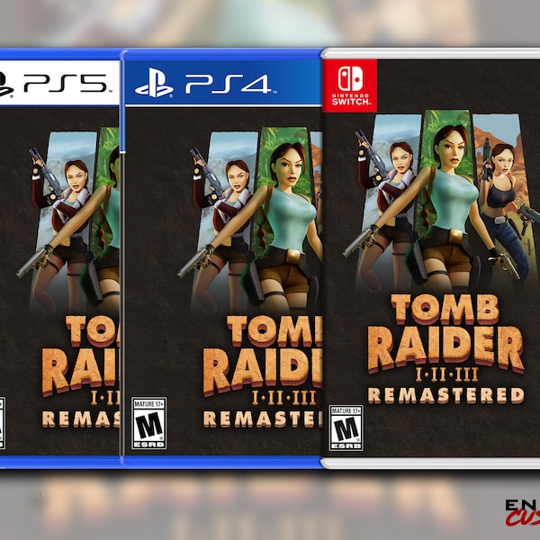 Tomb Raider I-III: Remastered Custom Switch/PS4/PS5 Cover (NO GAME)