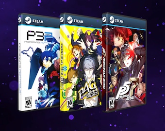 Persona 3 Portable/4 Golden/5 Royal Custom Steam Covers (NO GAME)