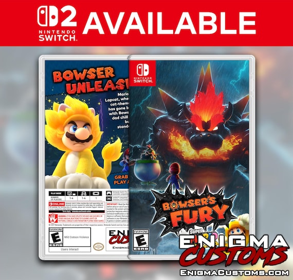 Bowser's Fury + Super Mario 3D World Custom Switch Cover (NO
