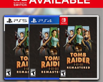 Tomb Raider I-III: Remastered Custom Switch/PS4/PS5 Cover (NO GAME)