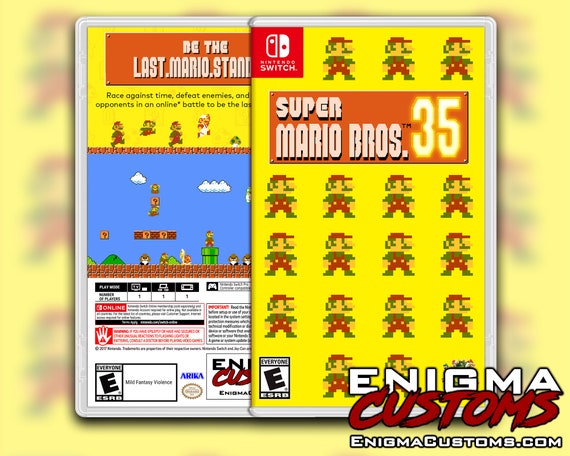 Super Mario Bros 35 Custom Switch Cover No Game Etsy Super Mario Bros 35 Custom Switch Cover No Game Etsy