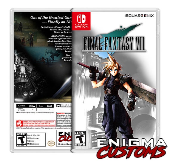 Final Fantasy Vii Custom Switch Cover No Game Etsy Final Fantasy Vii Custom Switch Cover No Game Etsy