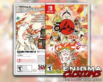 Okami HD Custom Nintendo Switch Boxart With Physical Game 