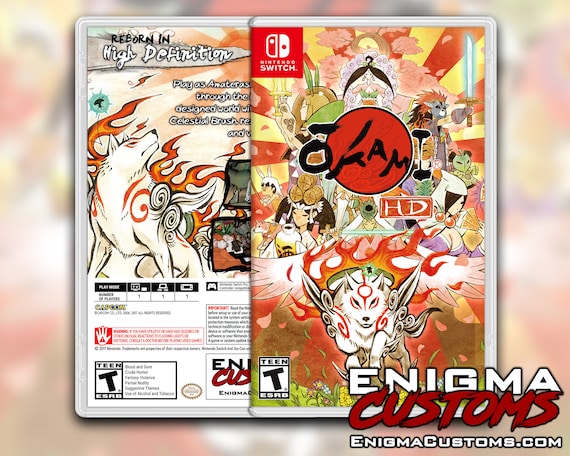 Okami HD Custom Switch Cover NO GAME -  Israel