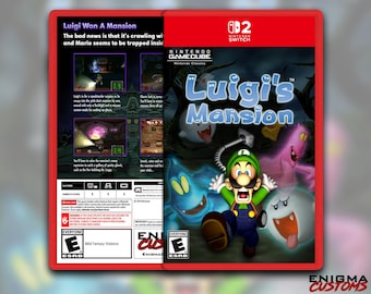 Luigi's Mansion - Gamecube Online Custom Switch 2 Cover (NO GAME)