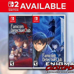 Famicom Detective Club : PACK DOUBLE de coques personnalisées pour Switch (sans jeu)