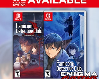 Famicom Detective Club: Switch Custom Covers DOUBLE PACK (No Game Included)