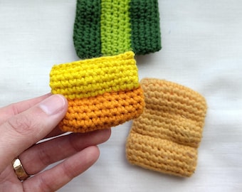 Combo crochet fidget toy for anxiety and stress relief. Handmade gift. Customisable fidget with various options