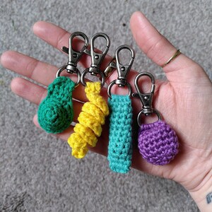 Keychain Twirl-it Crochet Fidget Toy for Anxiety or Stress Relief ...