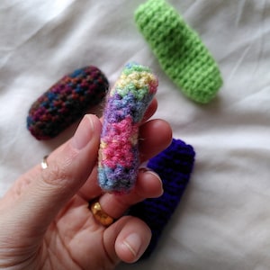 Click clack crochet fidget toy for anxiety and stress relief. Handmade gift