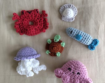 Crochet Ocean Fidget Toys, Sensory Sea Life, Handmade