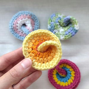 Mobius/ infinity loop crochet fidget toy. Pick your own colour and personalise! Handmade gift