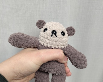 Oswald the fidget otter- custom plush friend with 6 fidget elements for sensory fun. Made to order.