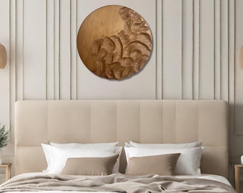 Lunar Echoes Wall Art, Wall Hanging, Wooden Wall Decor