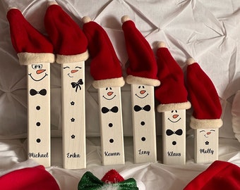 Personalized Snowman Family