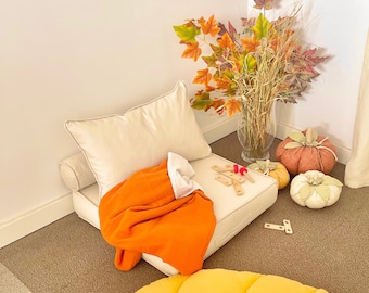 Cotton Floor Sofa: Reading Nook Cushion, Corner Seating