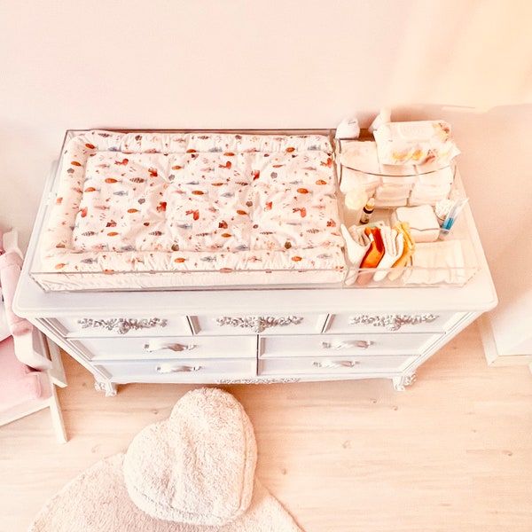 Changing Table Topper, Changing Tray, Removable Changing Tray, Nursery Organizer, Diaper Changer Topper, Diaper Caddy