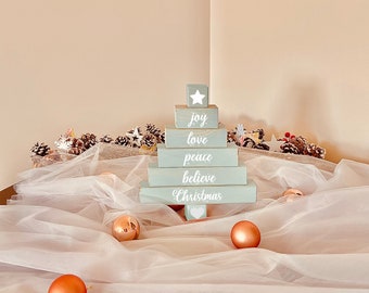 Christmas Stacking Blocks, Christmas Decor, Christmas Sign,