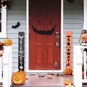 Halloween Porch Sign, Halloween Welcome Porch Sign, Halloween Decor, Fall Decor, Fall Front Porch Decor, Scary Patio Sign