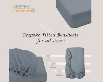 Bespoke Fitted Sheet, Custom Tailored Bed sheet for any Bed Size, Yacht, RV, Twin, Queen, King