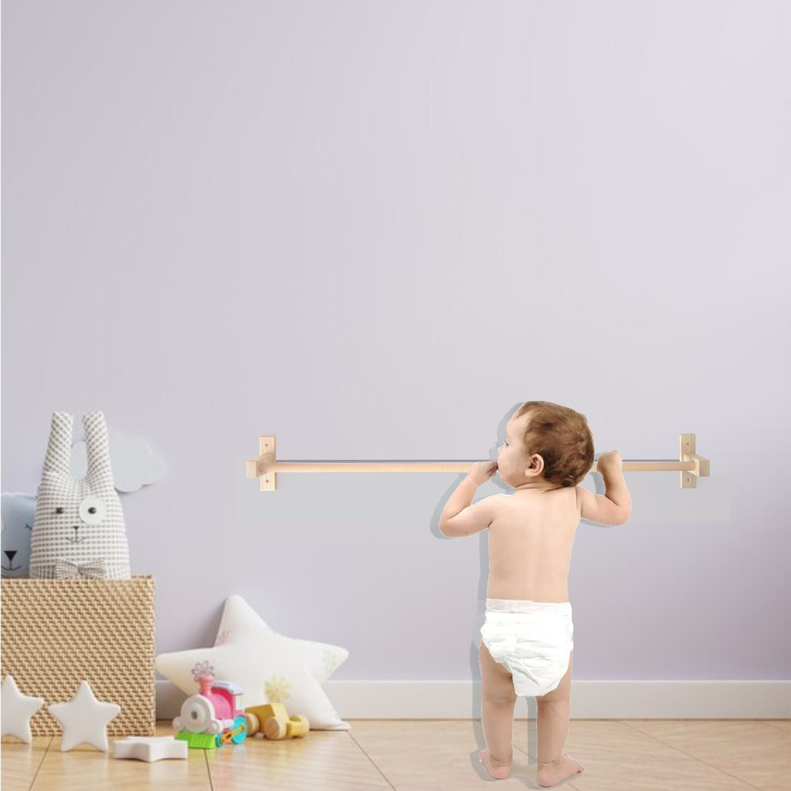 Montessori Wooden Pull up Bar for Infants Pullup Bar for Etsy
