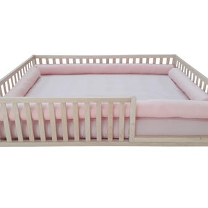 Cama de suelo para niños pequeños, cama de suelo Montessori, cama para niños pequeños, cama Montessori para niños pequeños, cama Montessori individual