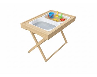 Montessori Sensory Table | Adjustable Kids Activity Table | Sand & Water Play Table | Foldable Toddler Table