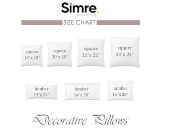 Custom Size OEKOTEX Certified Throw Pillow Inserts