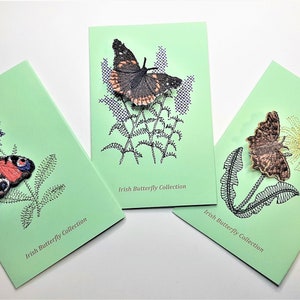 Broche de mariposa realista, coma, pavo real o almirante rojo